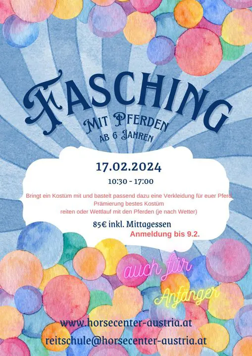 Fasching mit Pferden